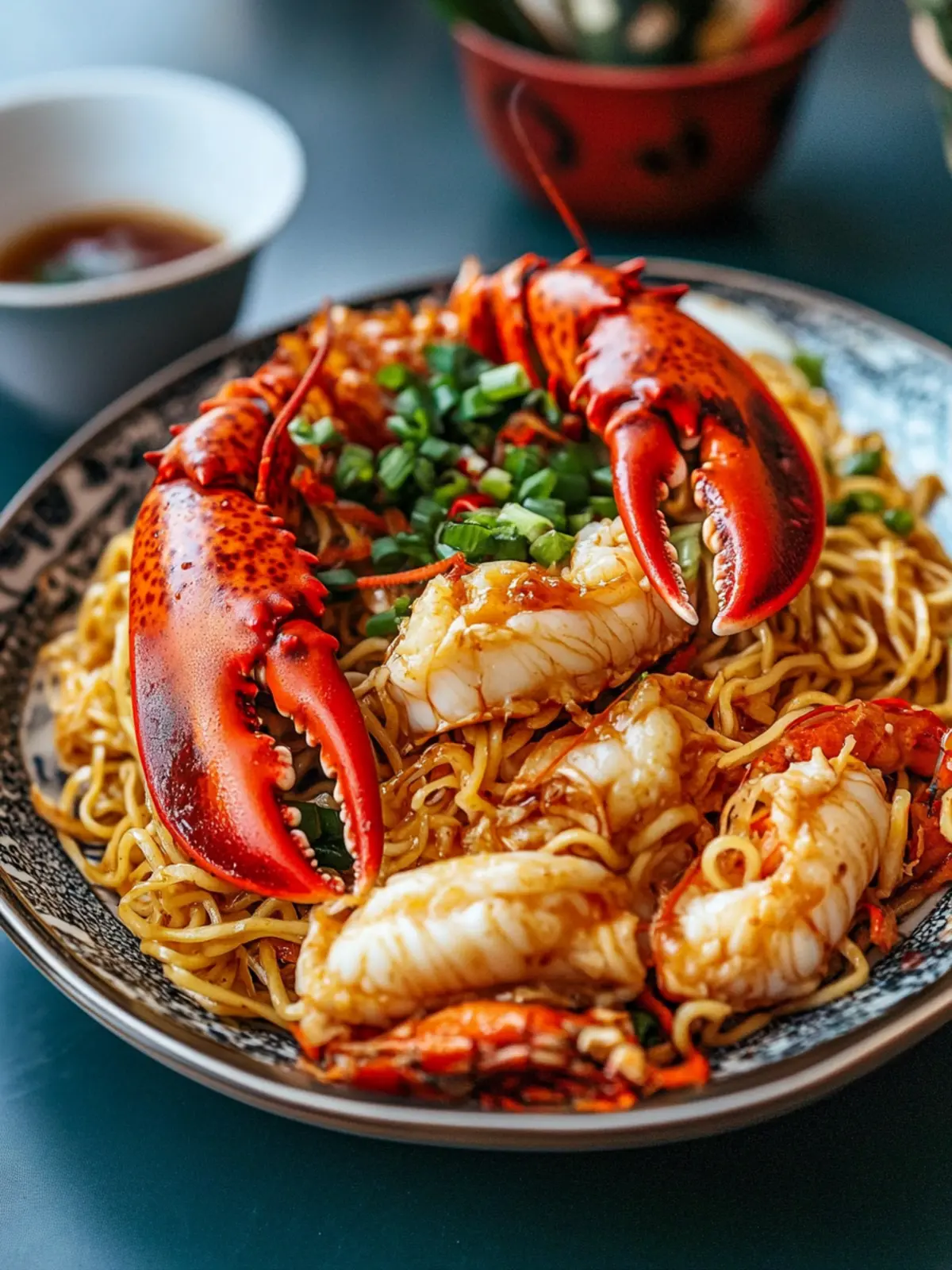 Lobster Noodles (Lobster Yee Mein/E-Fu Noodles)