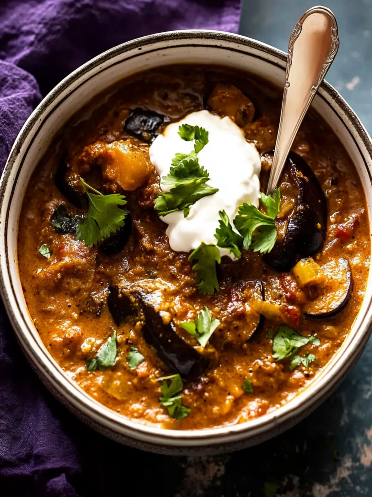 Savory Eggplant Curry - Irresistible South Indian Brinjal Bliss 2 Eggplant Curry - South Indian Brinjal Curry