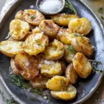 Crispy Salt and Vinegar Smashed Potatoes