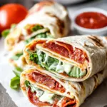 Savor Cheesy Pepperoni Pizza Caesar Wraps in Just 10 Minutes 8 Pepperoni Pizza Caesar Wraps