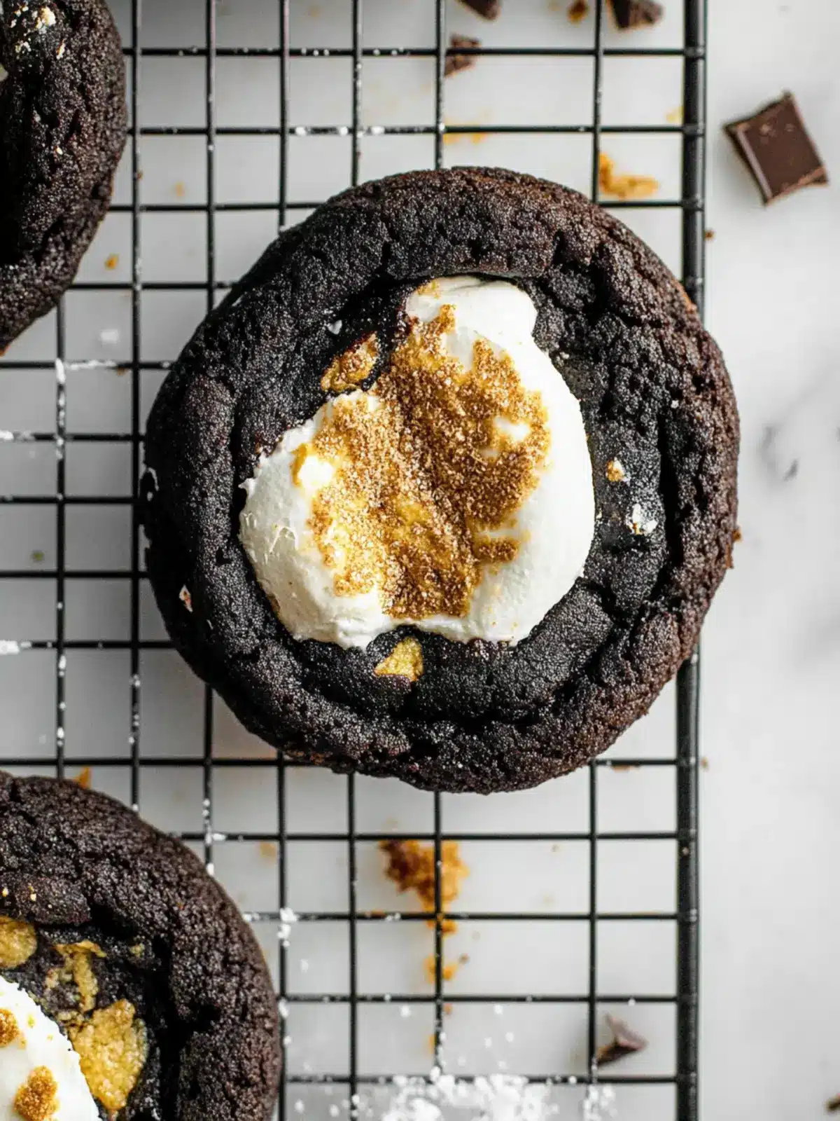 Chocolate S'mores Cookies