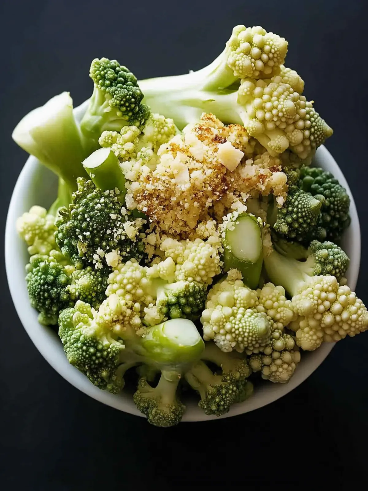 Roasted Romanesco with Parmesan Panco