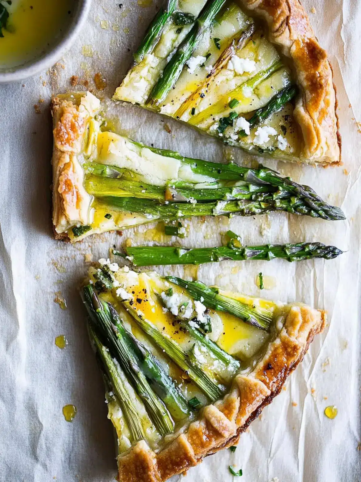 Asparagus Tart with Honey Mustard Sauce