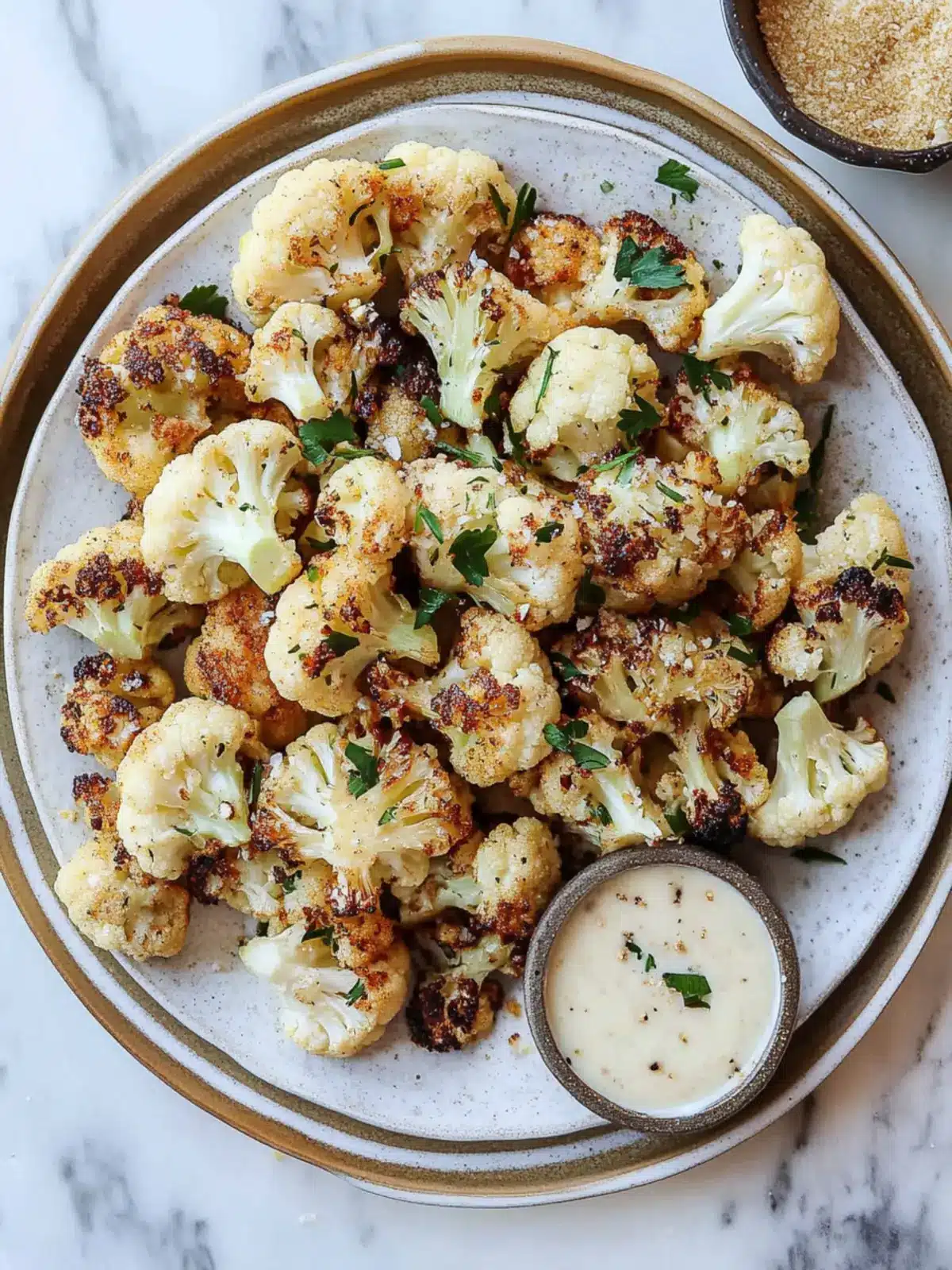 Sumac Cauliflower With Tahini