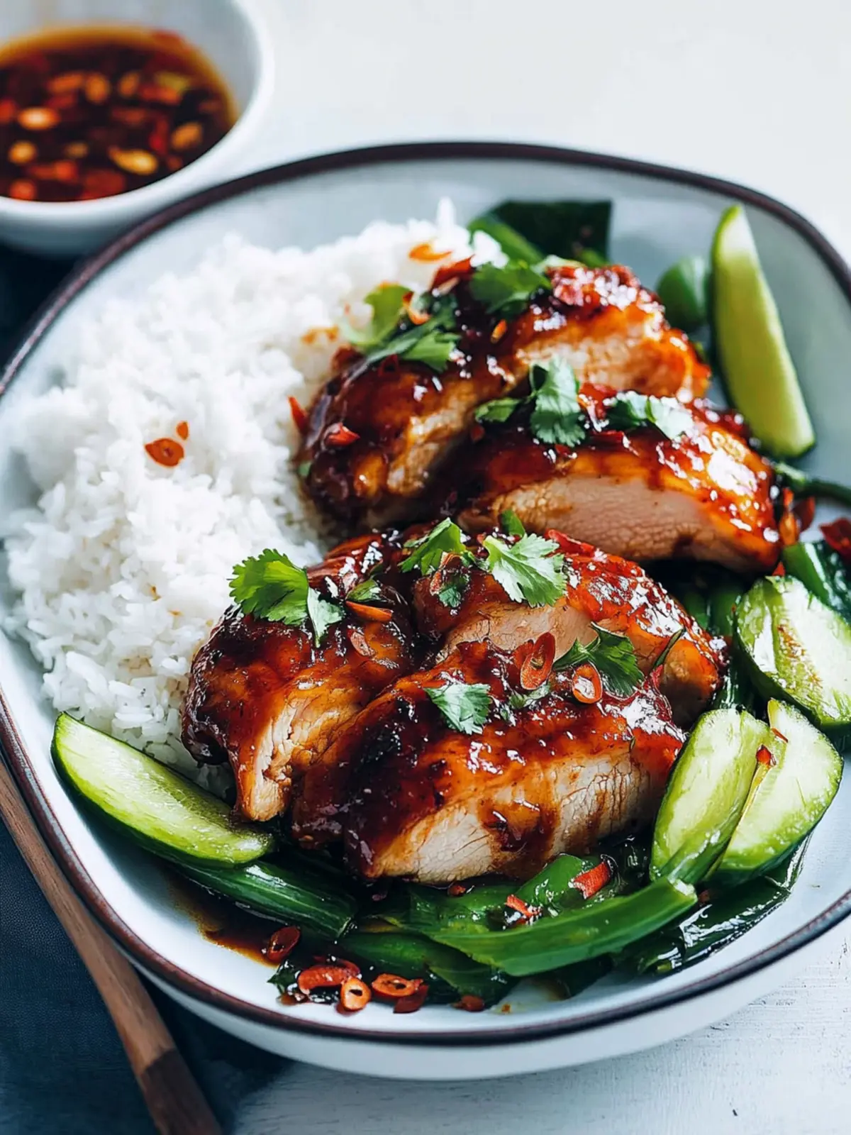 Sticky Roasted Thai Chicken