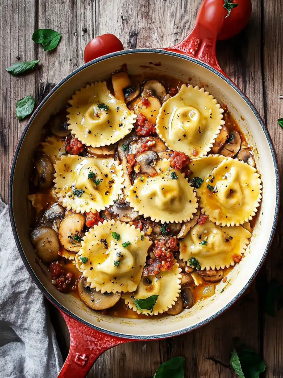 Creamy Mushroom Chorizo Ravioli Ready in 20 Minutes 2 Mushroom Chorizo Ravioli