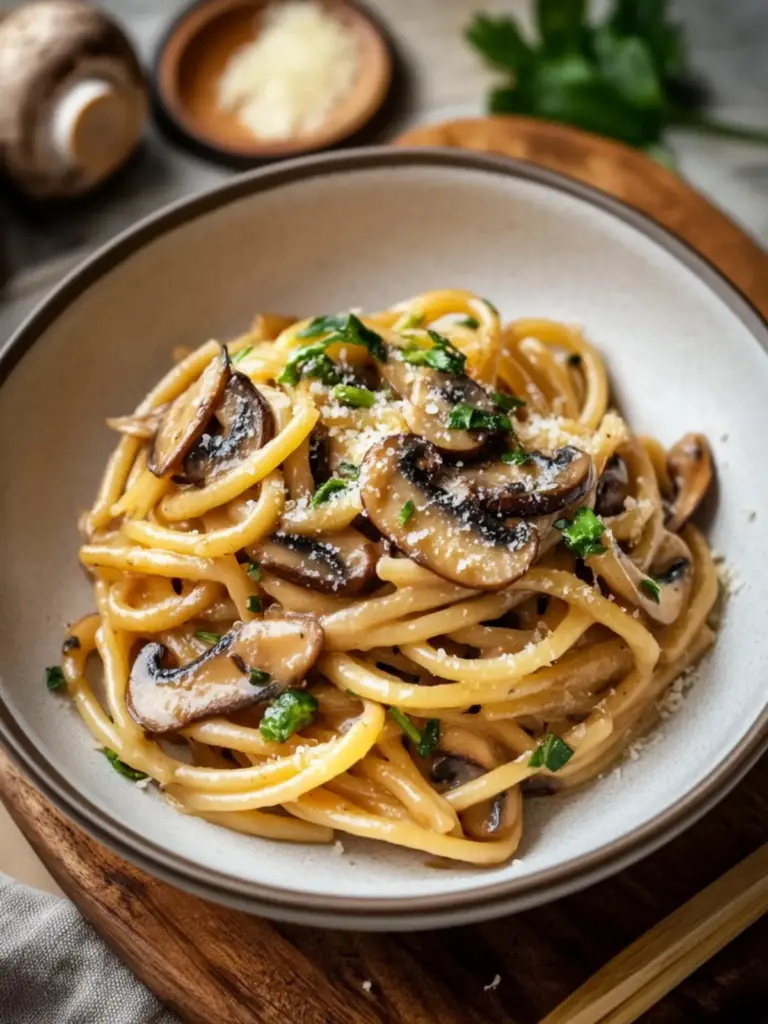 30-Minute Miso Mushroom Bucatini