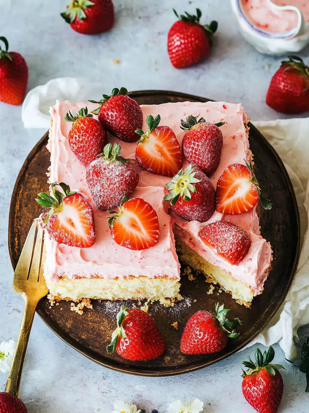 Deliciously Simple Small Batch Strawberry Cake for Any Occasion 5 Small Batch Strawberry Cake