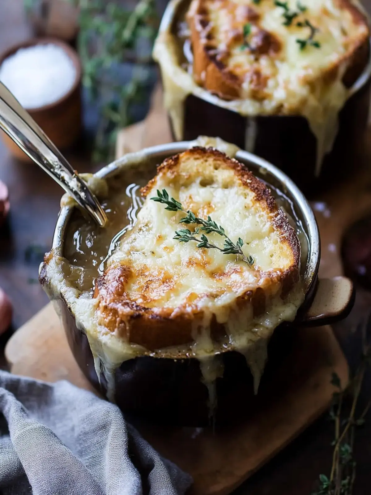 Savory Crockpot French Onion Soup with Cheesy Toast Delight 2 Crockpot French Onion Soup with Cheesy French Toast