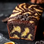 Vegan Chocolate Orange Marble Loaf