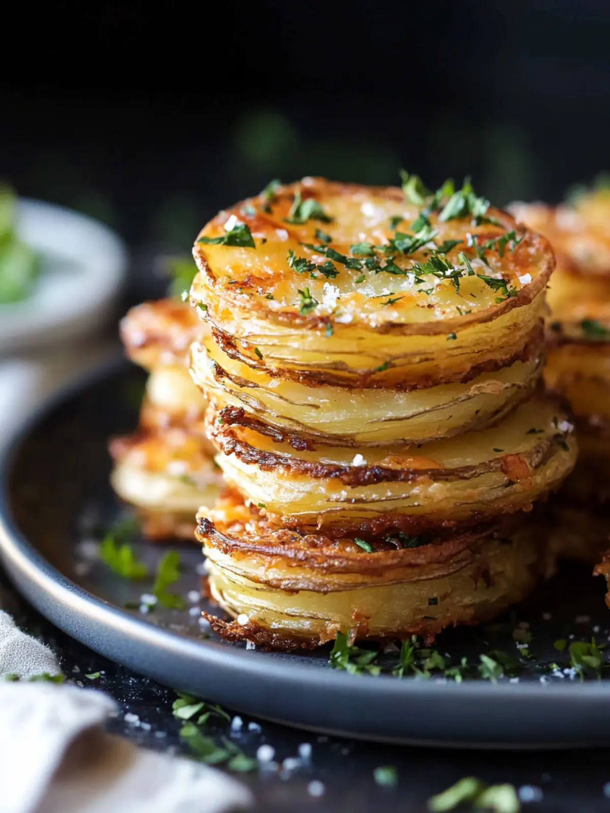 Irresistible Crispy Cheesy Potato Stacks for Your Next Feast 2 Crispy Cheesy Potatoes Stacks