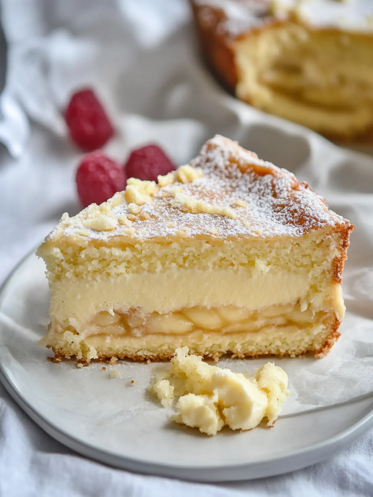Irresistible Dutch Custard Cake with Crunchy Almond Flakes 2 Dutch Custard Cake