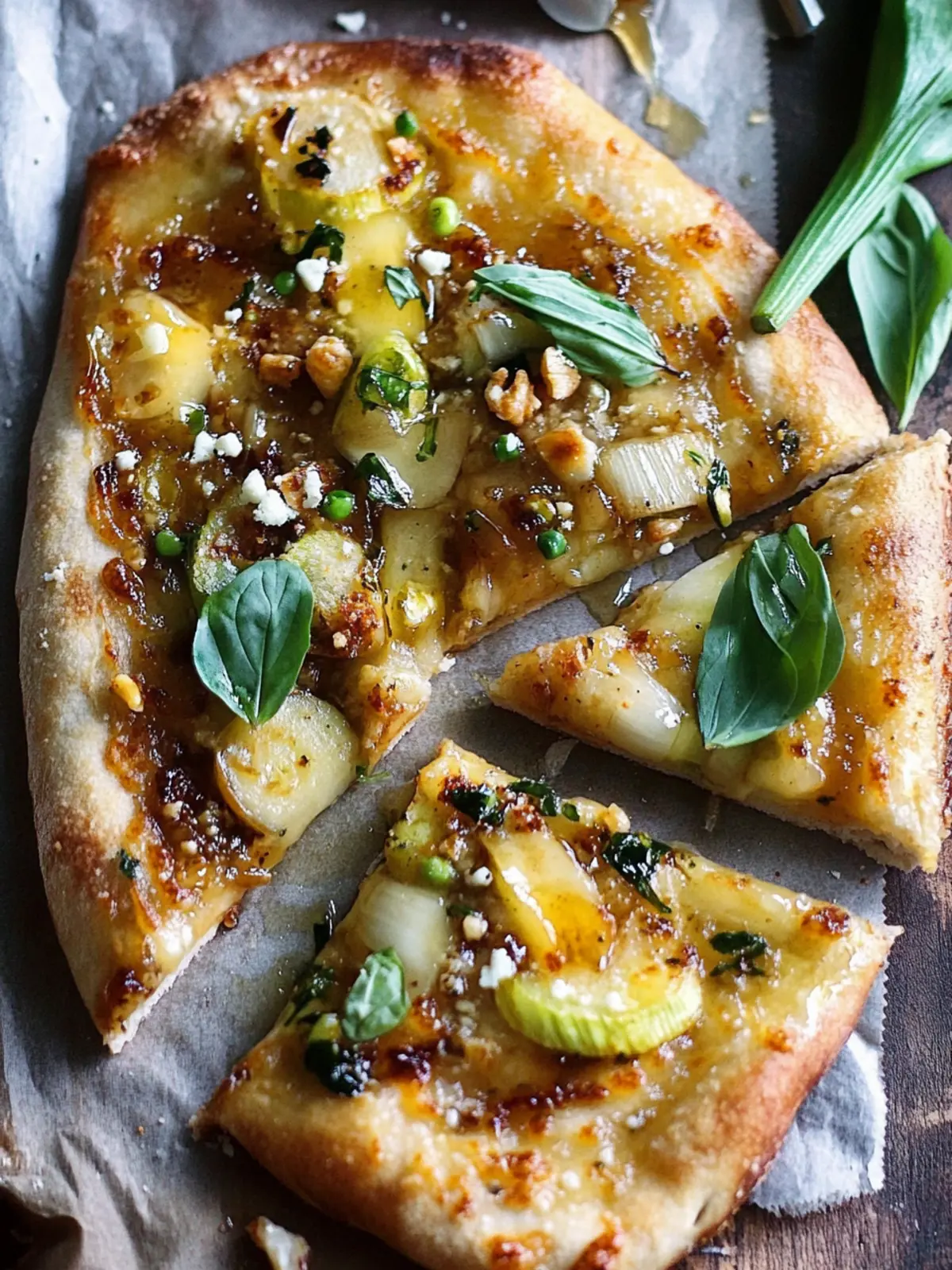 Delicious Caramelized Leek Pizza with Spicy Honey Drizzle 5 Caramelized Leek Pizza with Spicy Honey