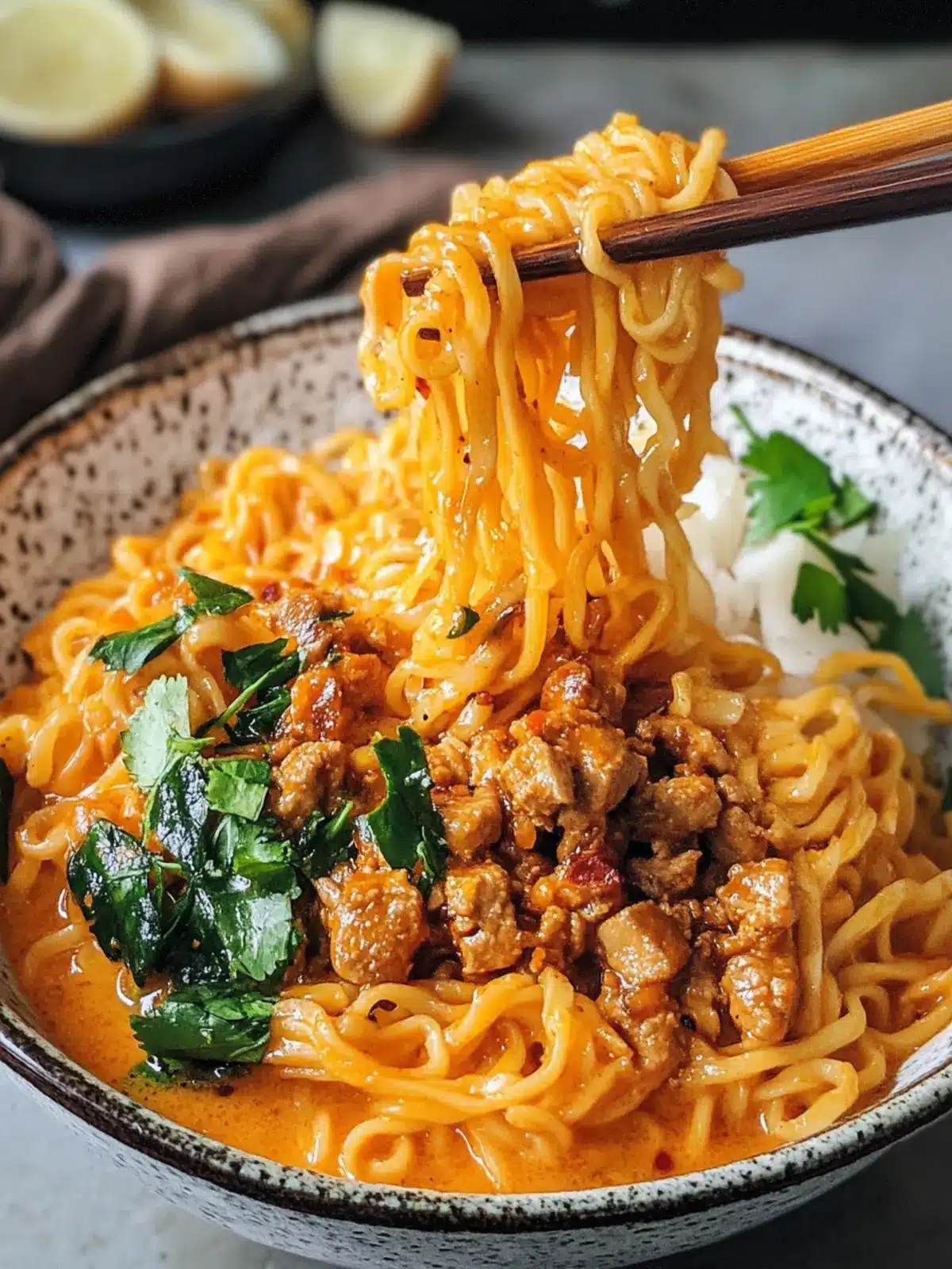 Creamy Easy Curry Noodles with Crispy Beef You’ll Adore 5 Easy Curry Noodles