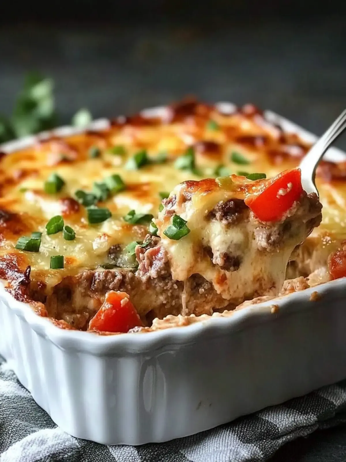 Low Carb Philly Cheesesteak Casserole