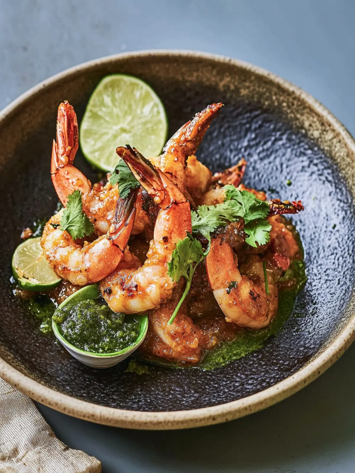 Crispy Prawns with Coconut Chutney & Zesty Green Chilli Jam 2 Prawns with Coconut Chutney and Green Chilli Jam