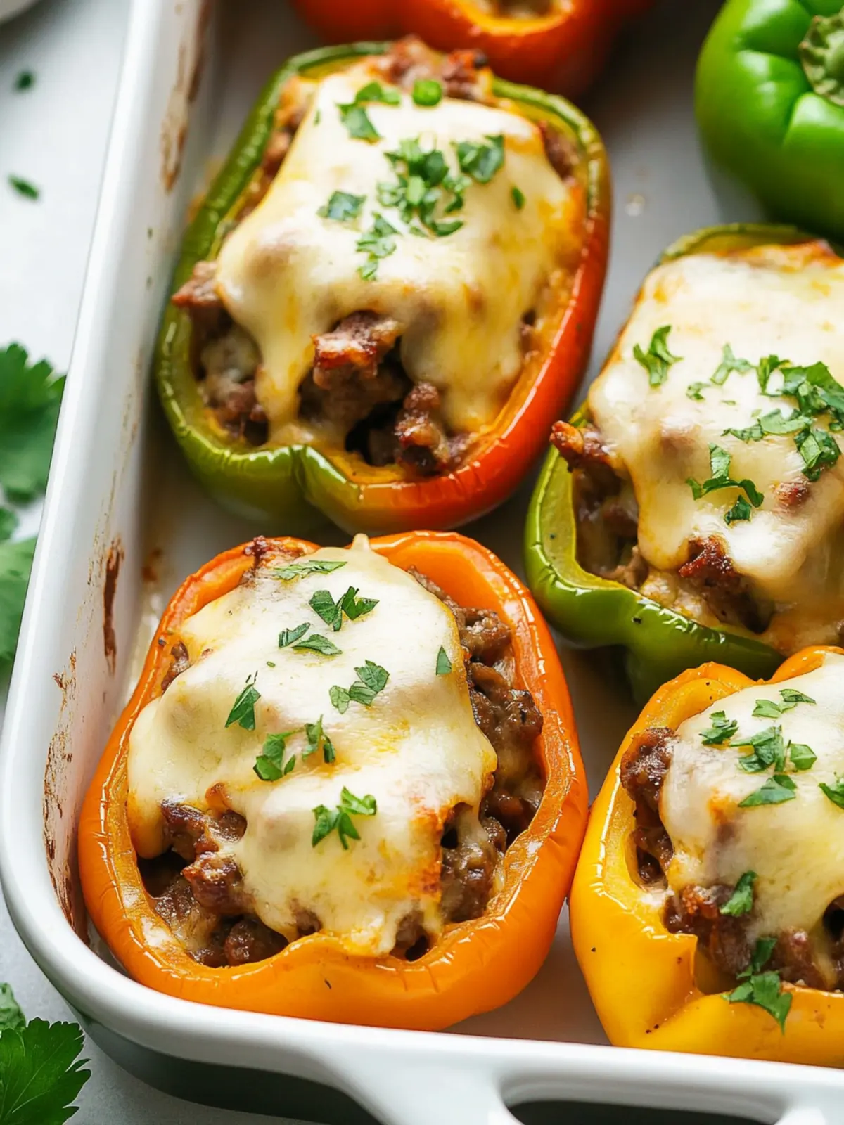 Philly Cheesesteak Stuffed Peppers