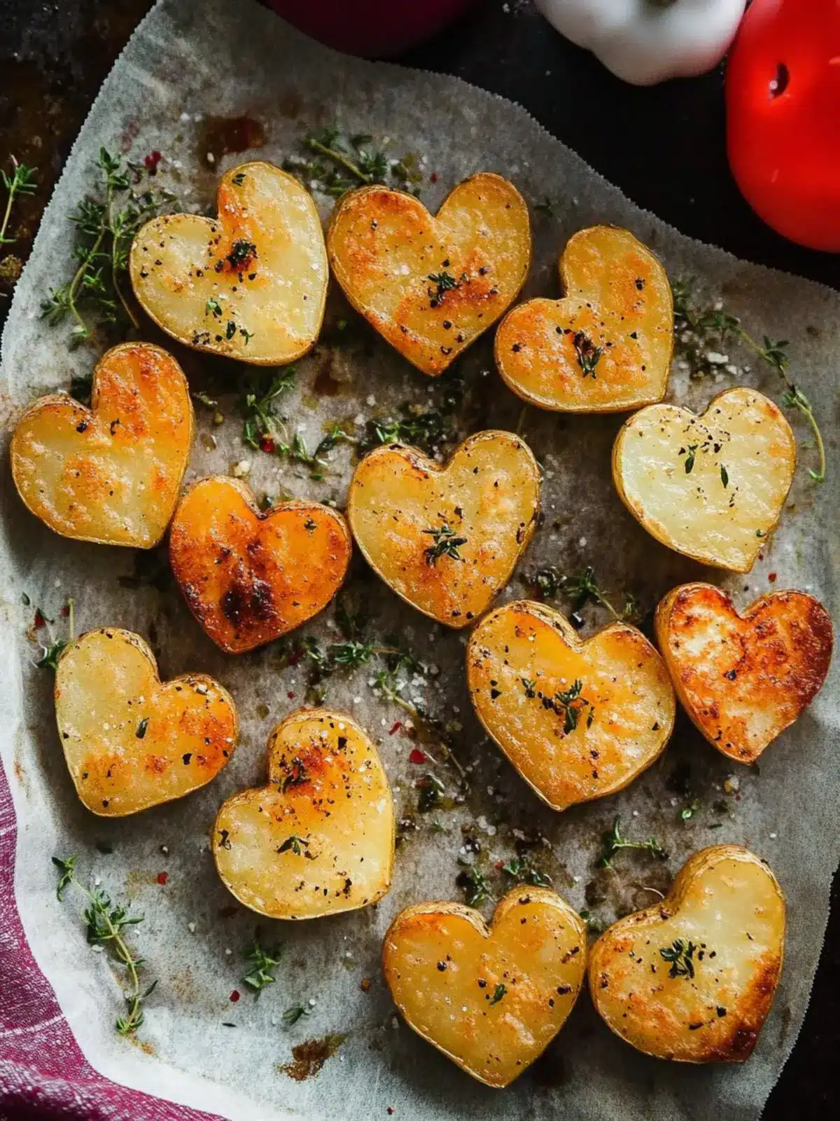 Valentine's Day Roasted Potato Hearts