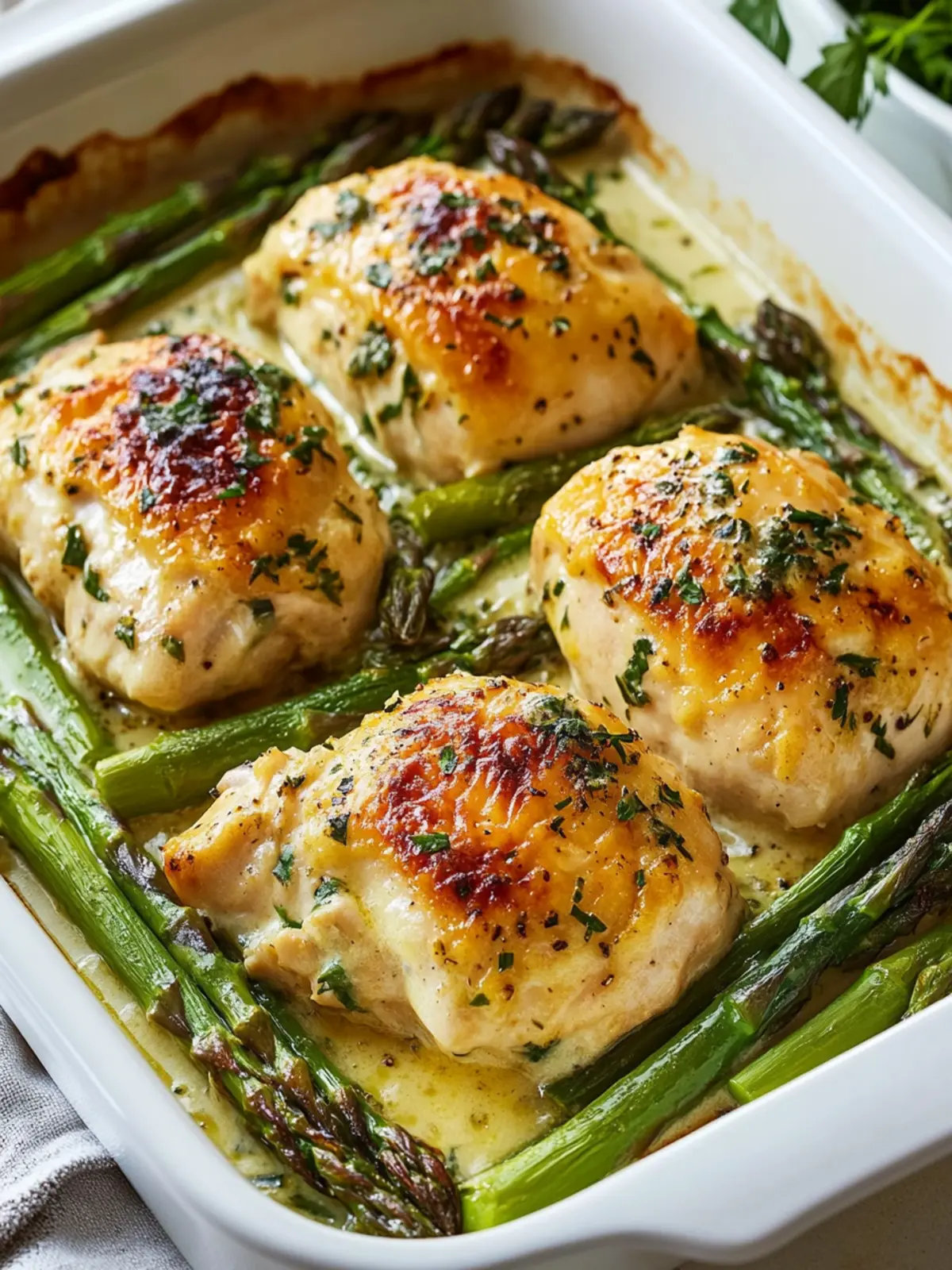 Creamy Baked Chicken and Asparagus for Comforting Family Dinners 3 Creamy Baked Chicken and Asparagus