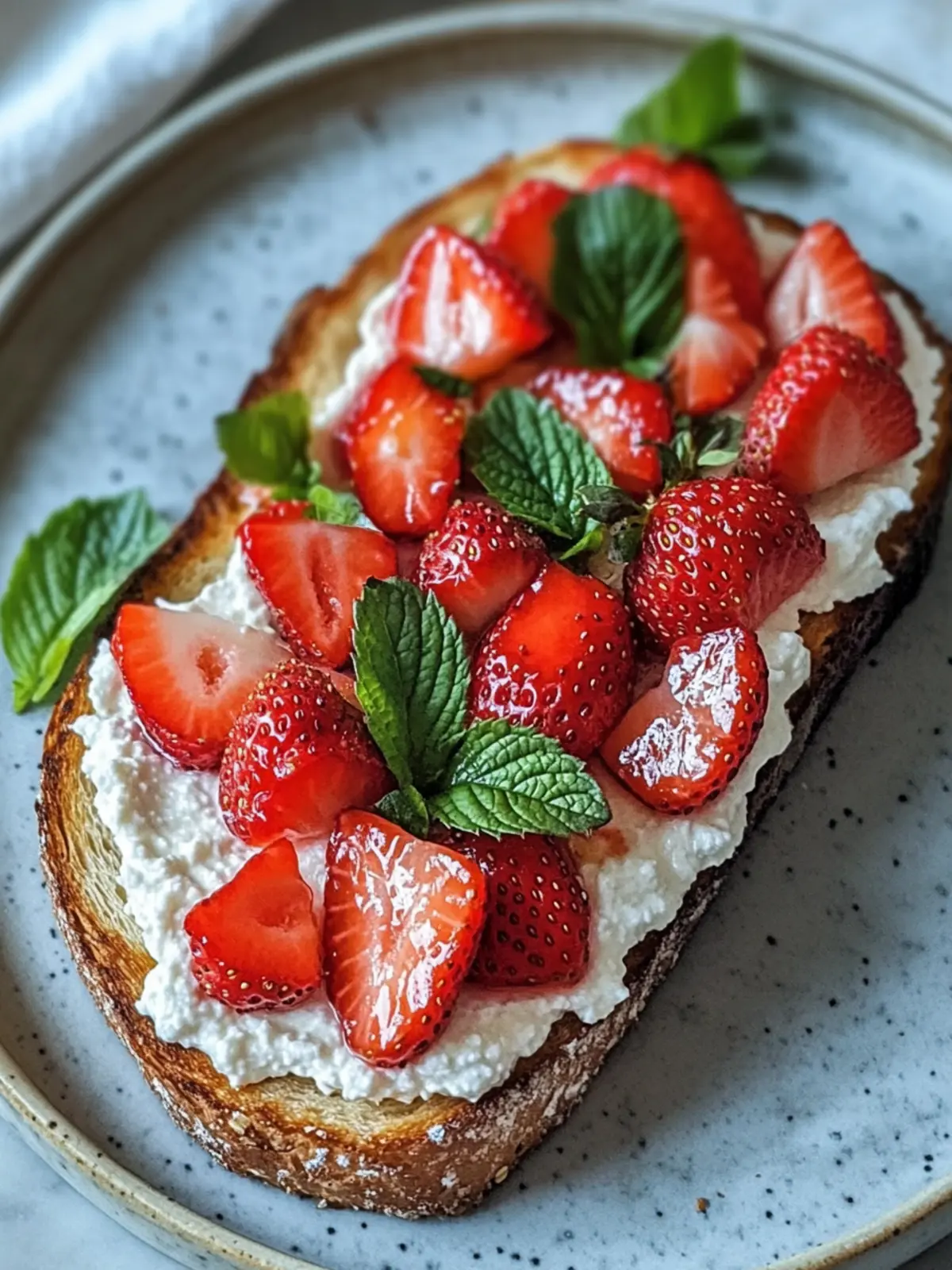 Irresistible Roasted Strawberry Whipped Ricotta Toast Delight 3 Roasted Strawberry Whipped Ricotta Toast
