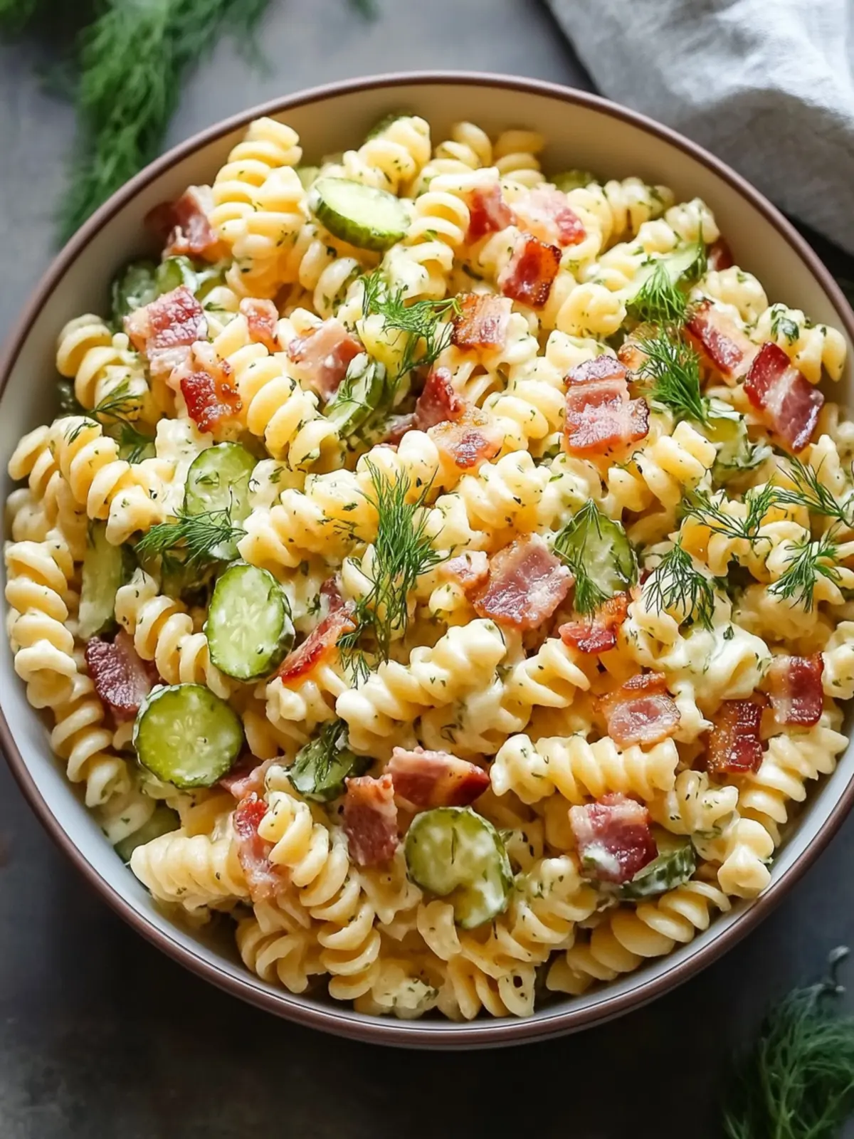 Dill Pickle Bacon Pasta Salad: A Flavorful Crowd-Pleaser 4 Dill Pickle Bacon Pasta Salad