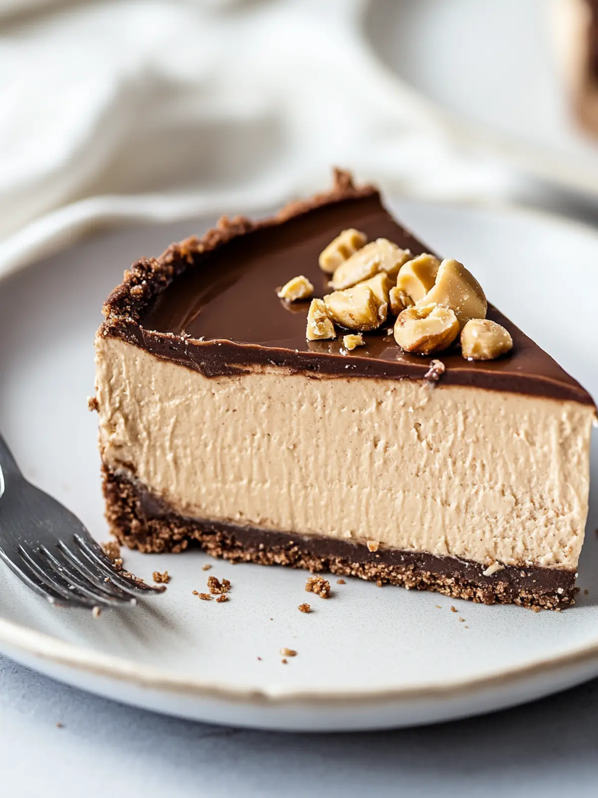 No Bake Chocolate Peanut Butter Cheesecake