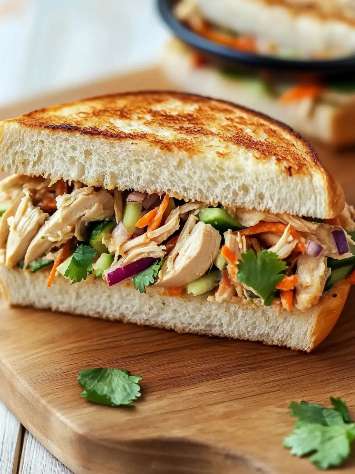 Fresh Asian Chicken Salad Sandwich
