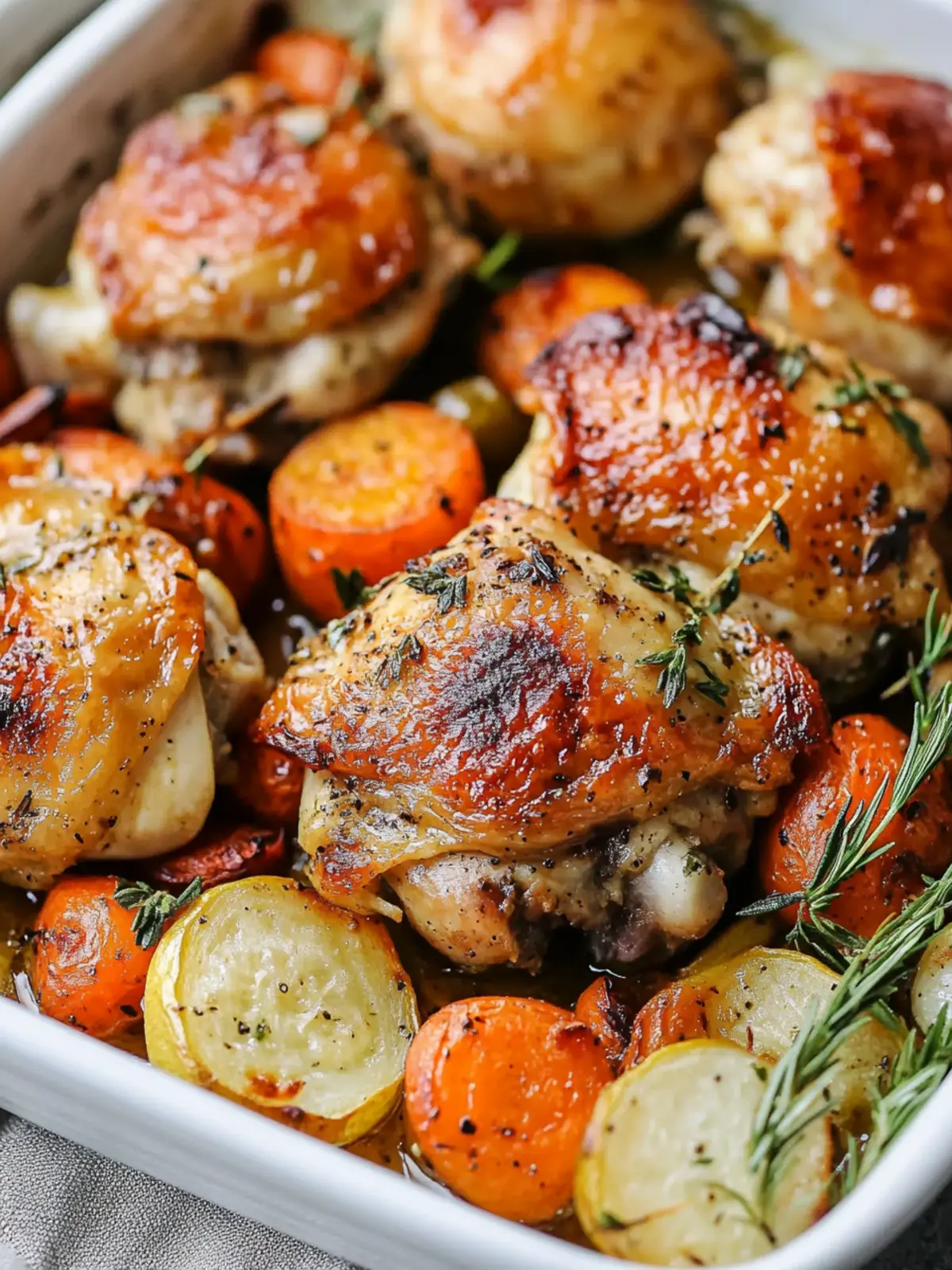 Savory Roasted Chicken Thighs and Vegetables for Cozy Nights 2 Roasted Chicken Thighs and Vegetables