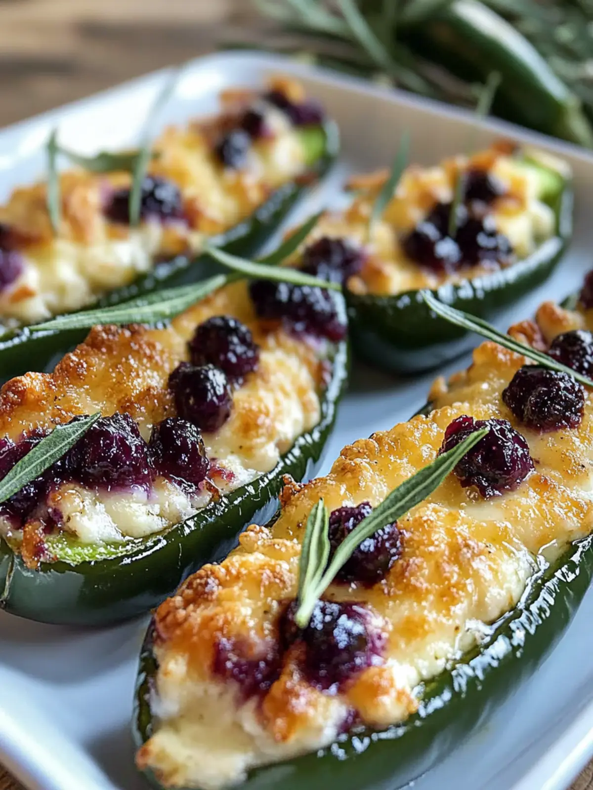 Sweet and Spicy Blueberry Brie Jalapeño Poppers Recipe 4 Blueberry Brie Jalapeño Poppers