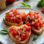 Heart-Shaped Bruschetta