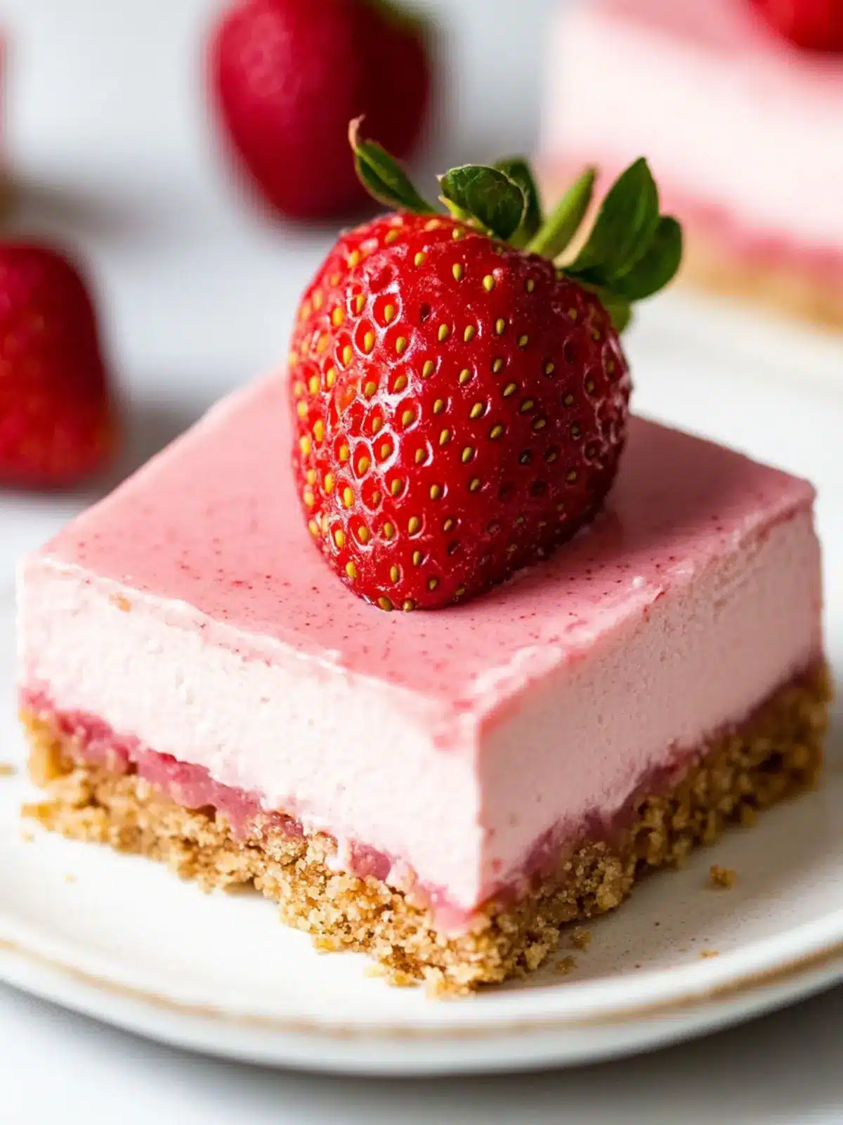 No Bake Strawberry Cheesecake Bars That Wow Your Taste Buds 5 No Bake Strawberry Cheesecake Bars