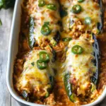 Savor Chicken Brown Rice and Cheese Stuffed Poblanos Tonight 3 Chicken Brown Rice and Cheese Stuffed Poblanos