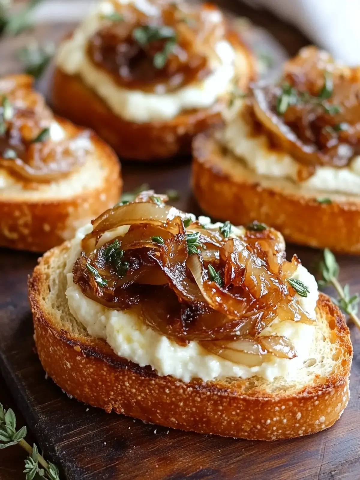French Onion Bruschetta