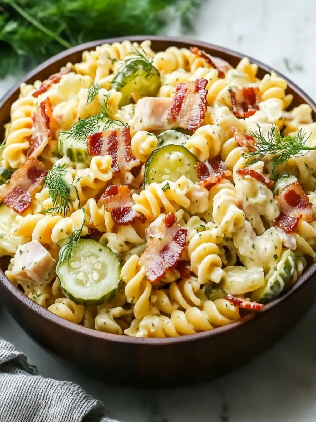Dill Pickle Bacon Pasta Salad: A Flavorful Crowd-Pleaser 3 Dill Pickle Bacon Pasta Salad