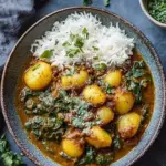Saag Aloo Potato Curry with Spinach and Warm Spices