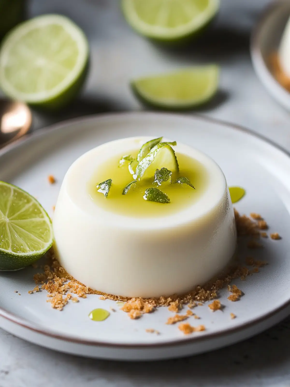 Key Lime Coconut Panna Cotta