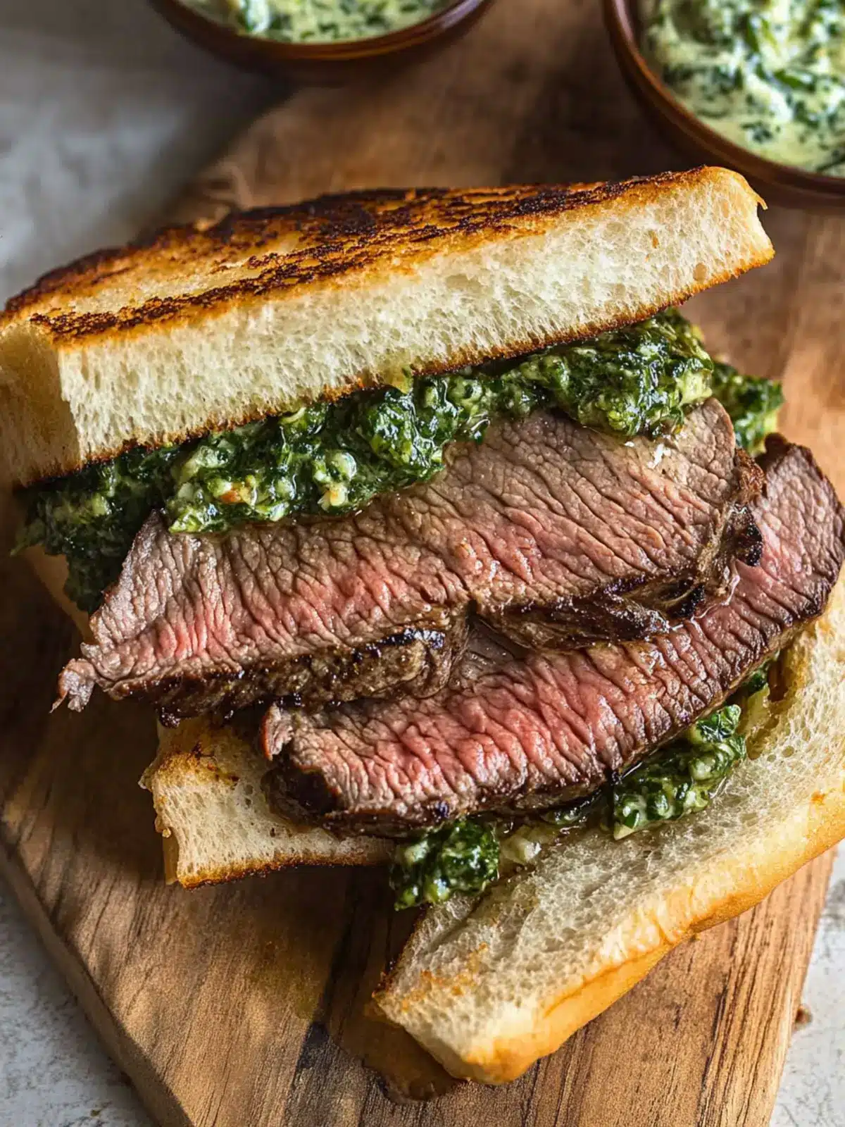 Flank Steak Sandwich with Chimichurri Aioli for Ultimate Flavor 5 Flank Steak Sandwich with Chimichurri Aioli