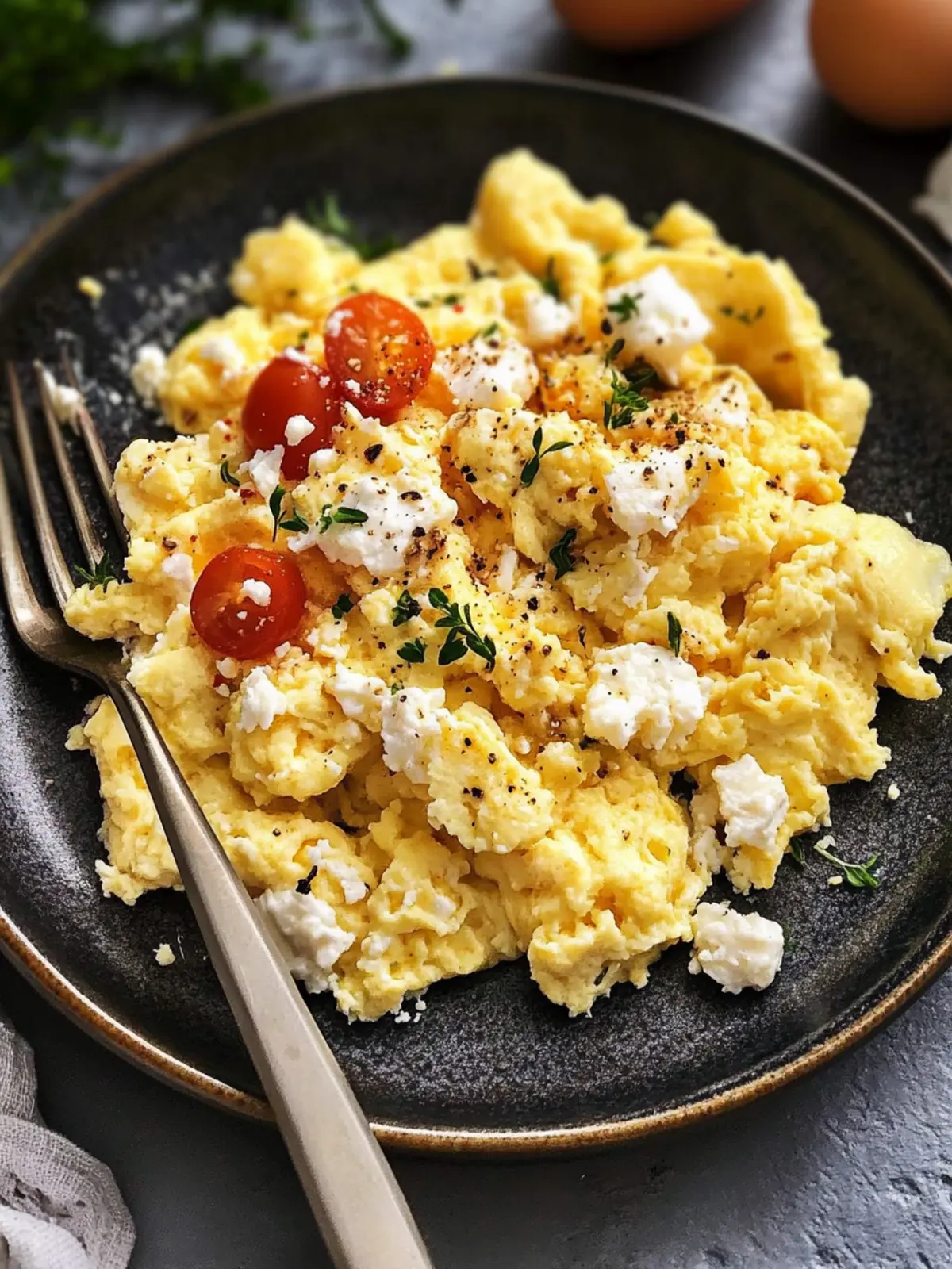 Scrambled Eggs with Cottage Cheese for a Creamy Breakfast Boost 4 Scrambled Eggs with Cottage Cheese