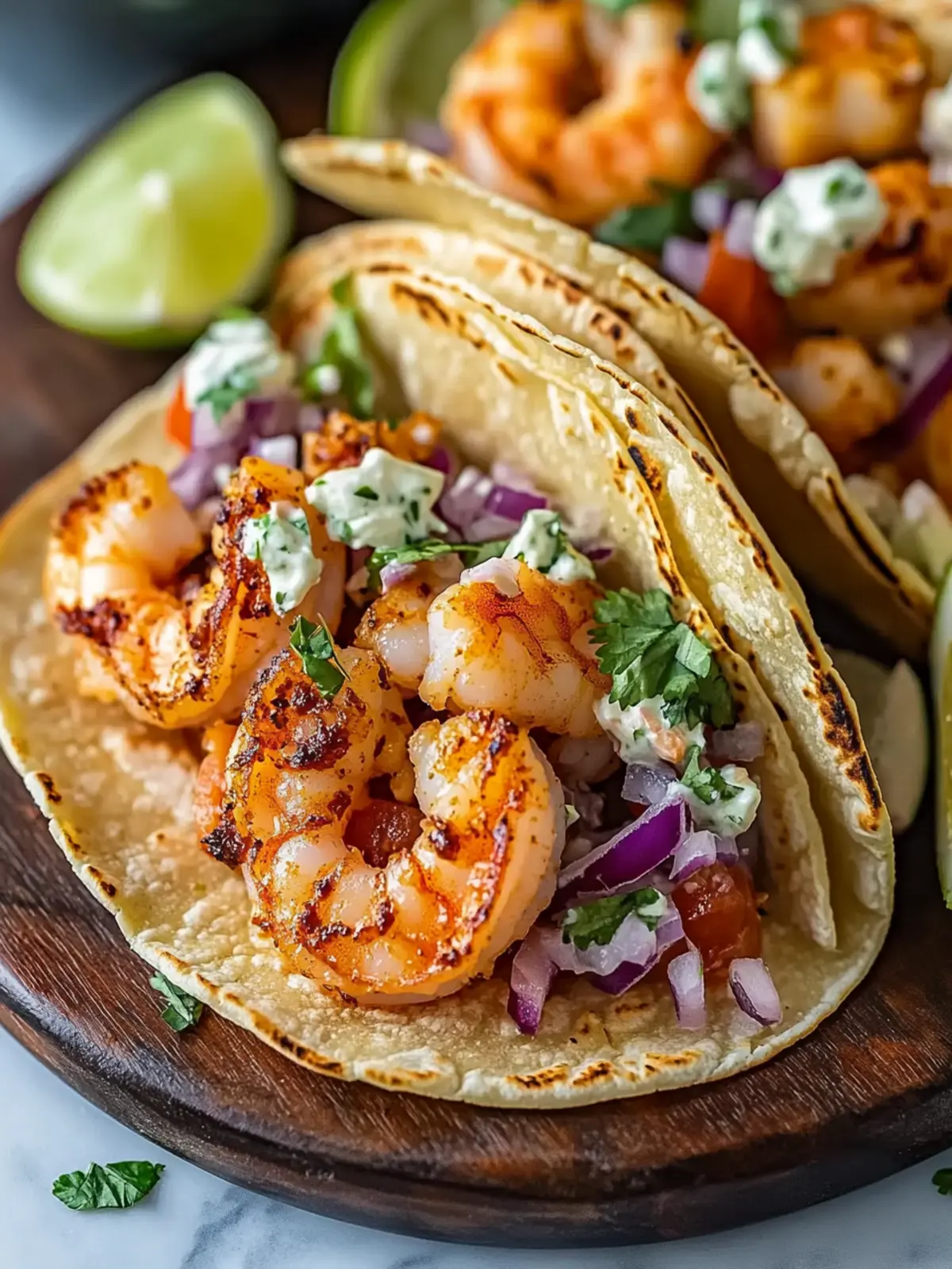 Mouthwatering Shrimp Tacos with Creamy Lime Magic 3 Mouthwatering Shrimp Tacos