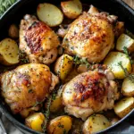 Baked Chicken Thighs with Potatoes: Cozy One-Pan Delight 9 Baked Chicken Thighs with Potatoes