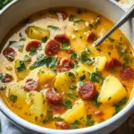 Savor Hearty Spanish Potato Soup with Smoky Chorizo Delight 7 Hearty Spanish Potato Soup with Smoky Chorizo and Fresh Herbs