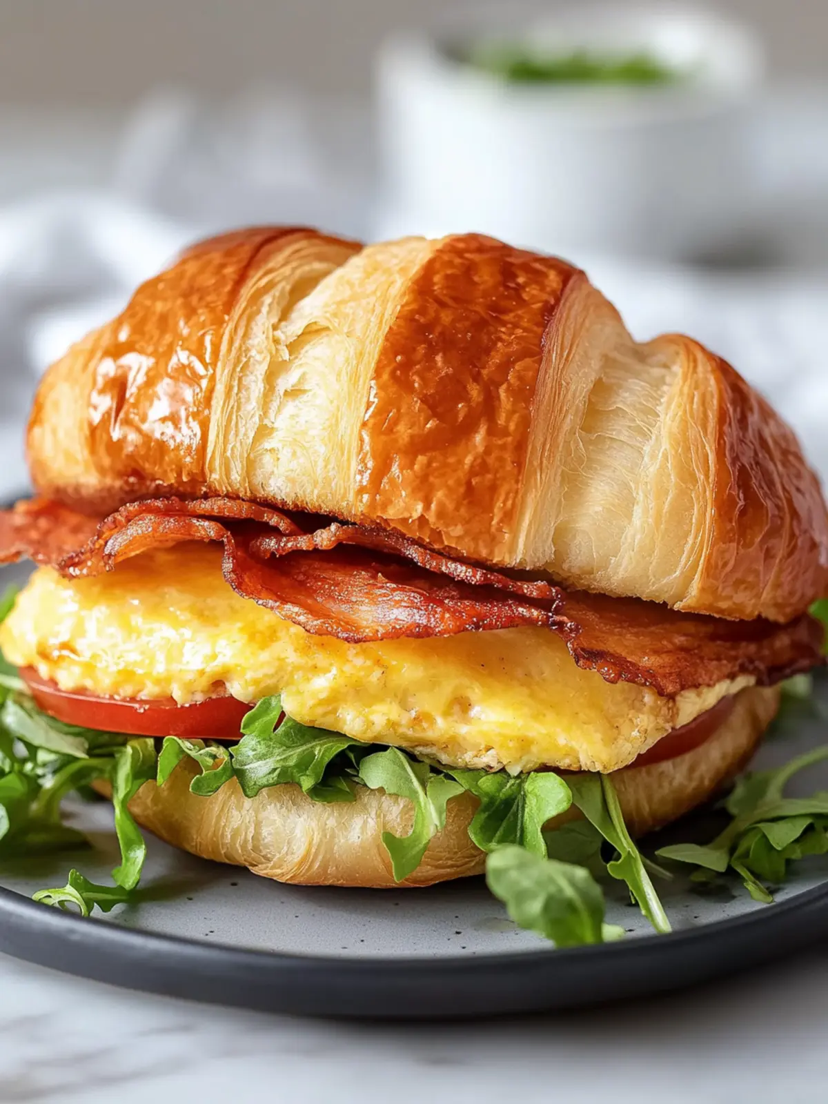 Flaky, Buttery Croissant Breakfast Sandwich