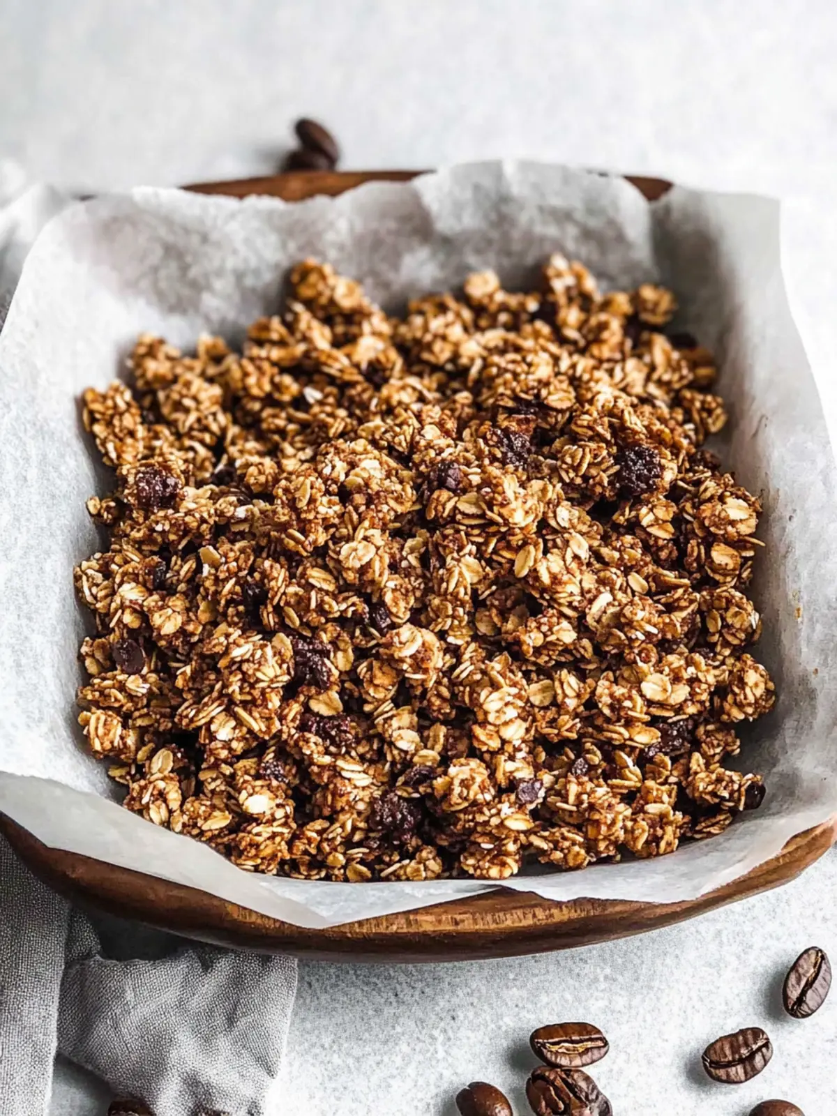 Coffee Crumble Granola [Healthy, Vegan, Gluten Free]