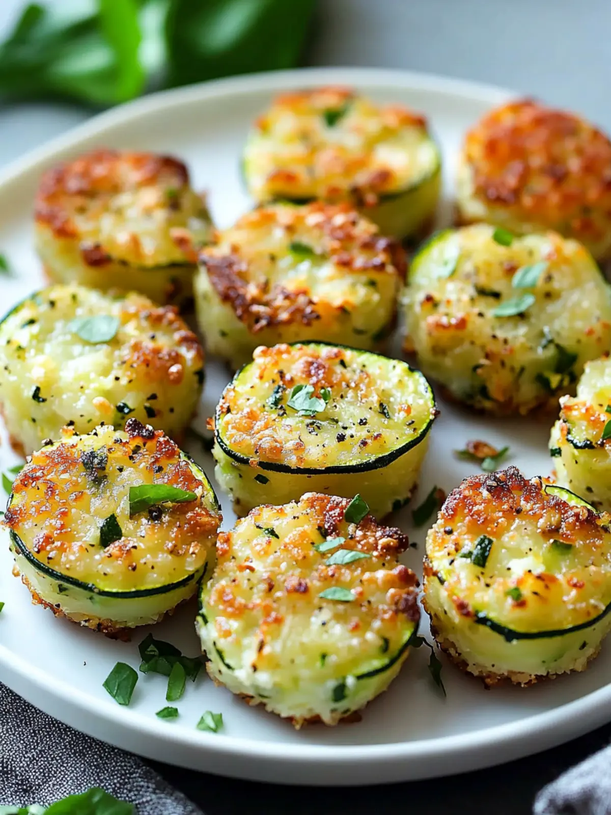 Zucchini Garlic Bites