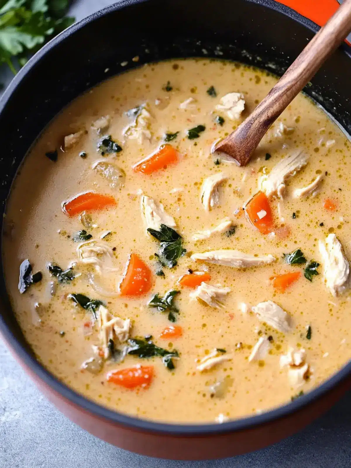 Creamy Chicken Soup Delight: Dairy-Free & Gluten-Free Goodness 2 Creamy Chicken Soup (Dairy-Free, Gluten-Free)