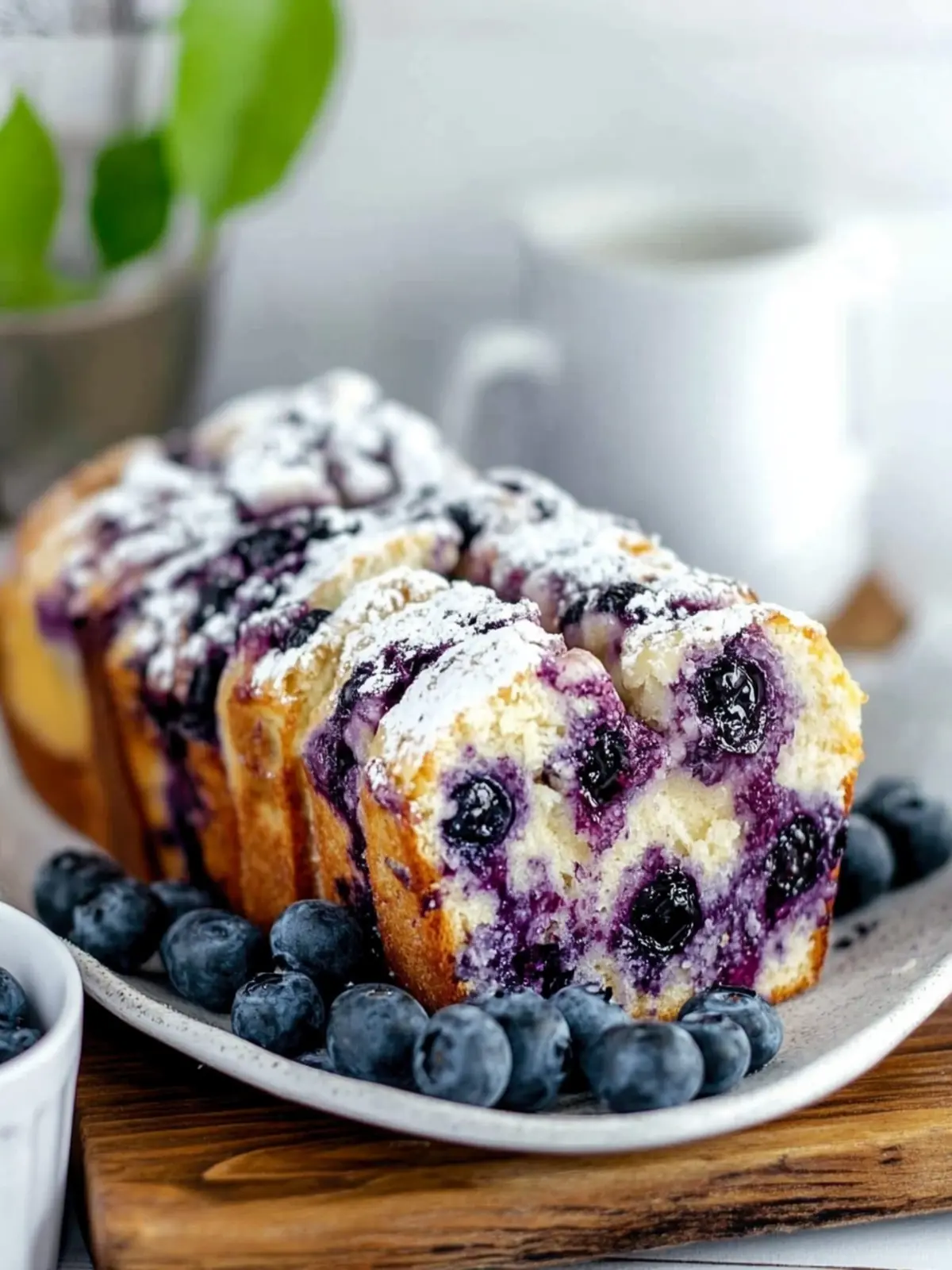 Melt-in-Your-Mouth Roasted Blueberry Pull-apart Loaf Recipe 4 Roasted Blueberry Pull-apart Loaf