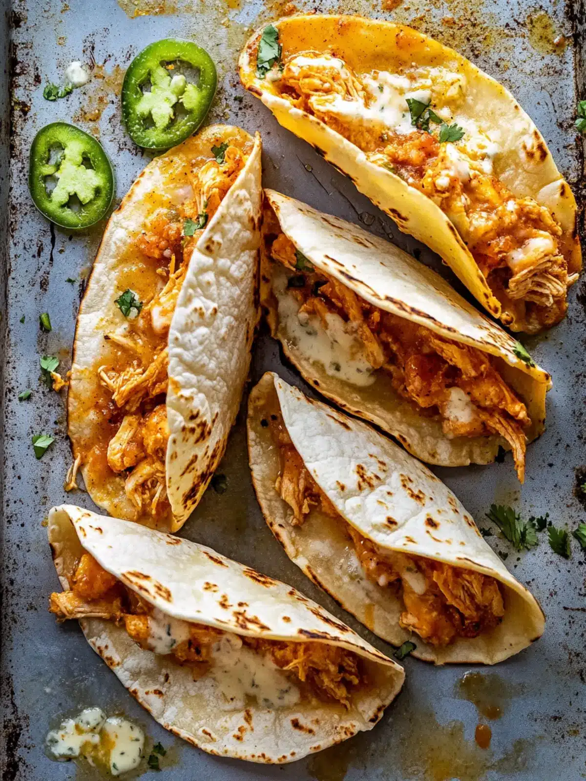 Crockpot Crispy Buffalo Chicken Tacos with Jalapeño Ranch Bliss 3 Crockpot Crispy Buffalo Chicken Tacos with Jalapeño Ranch