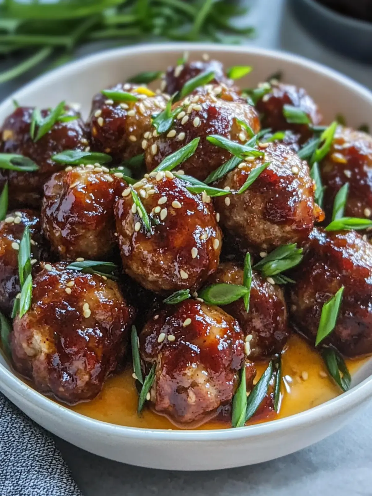 Korean BBQ Meatballs