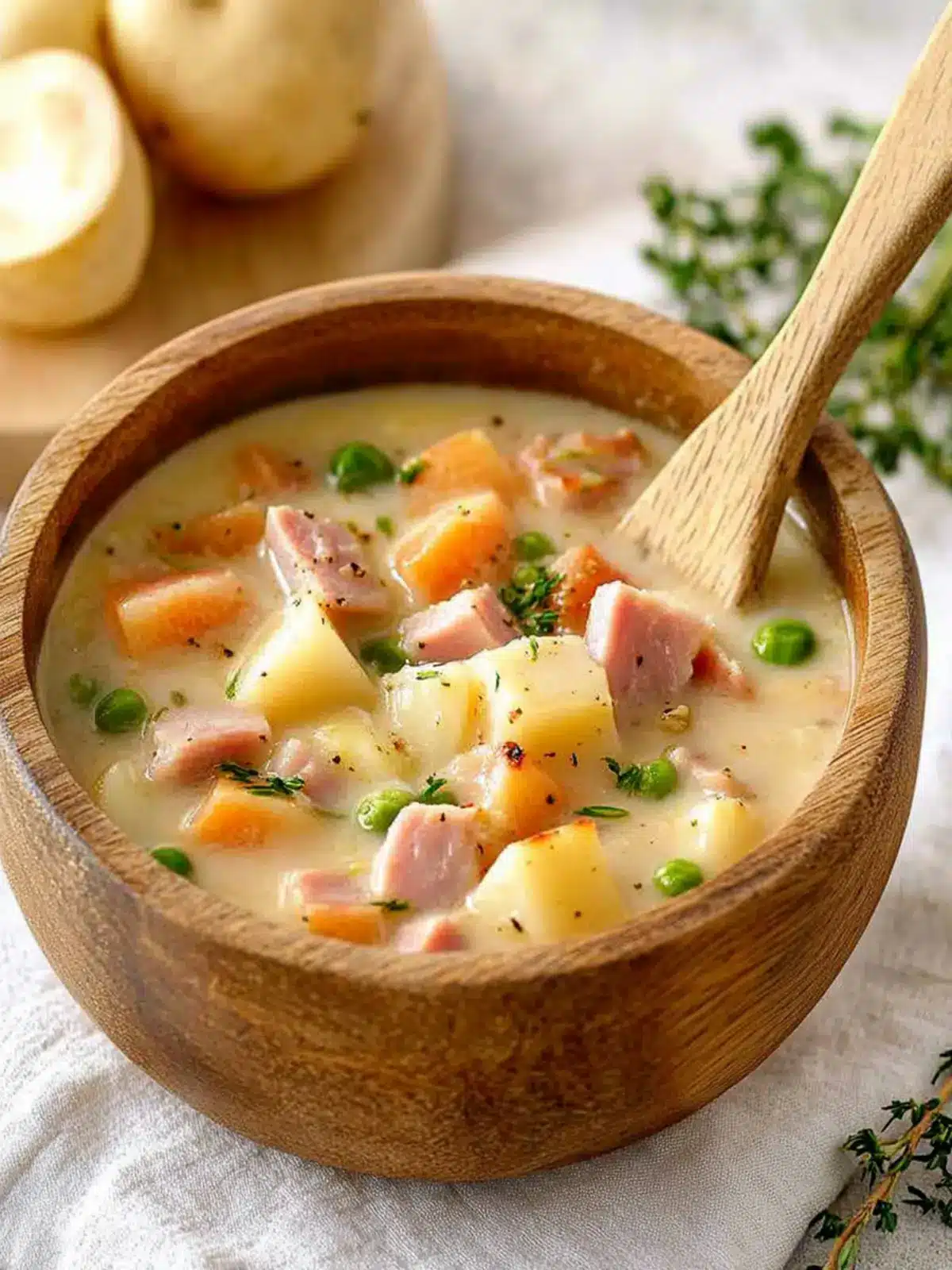 Cheesy Ham and Potato Soup: A Cozy 30-Minute Delight 3 Cheesy Ham and Potato Soup