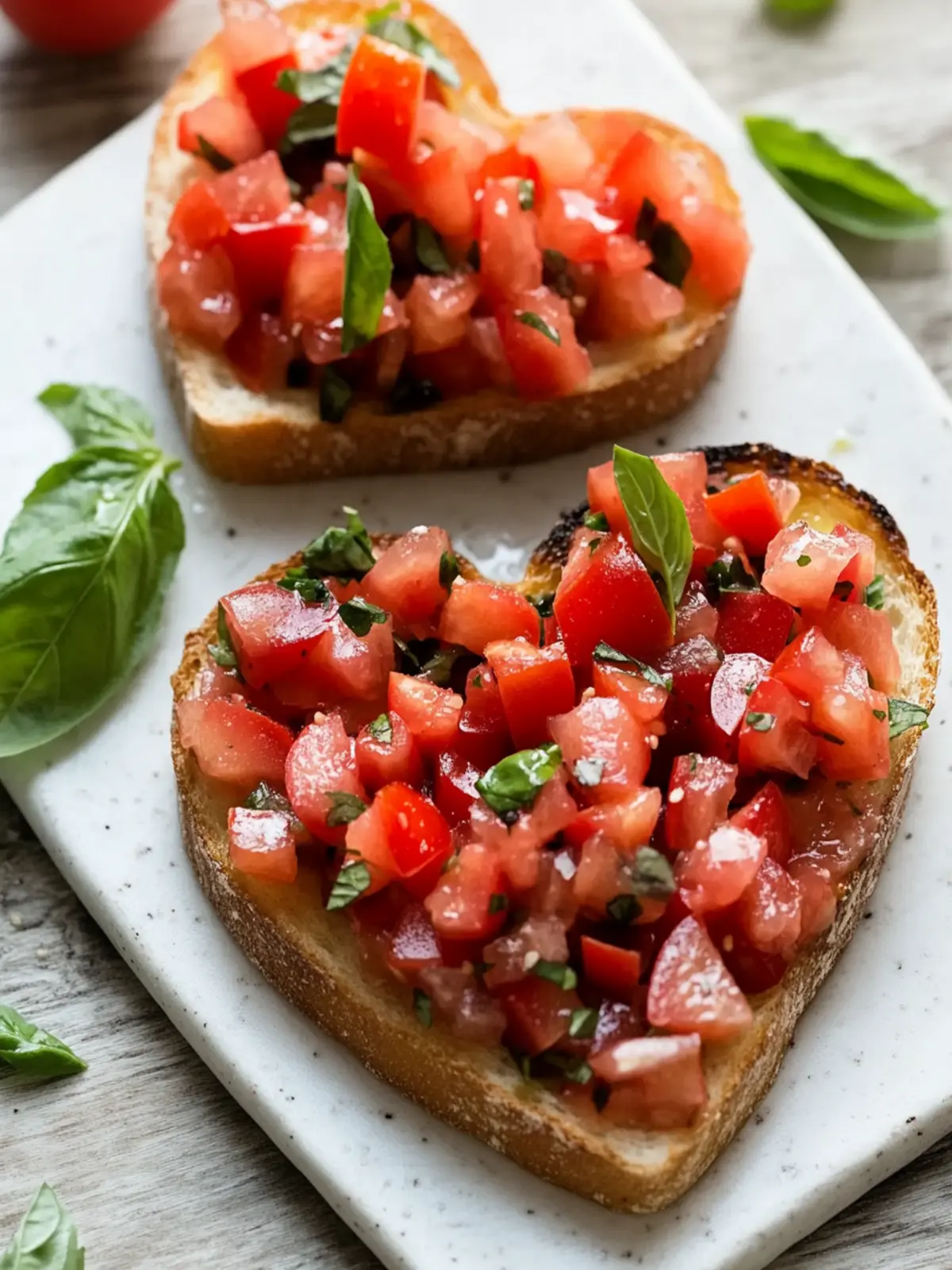 Heart-Shaped Bruschetta